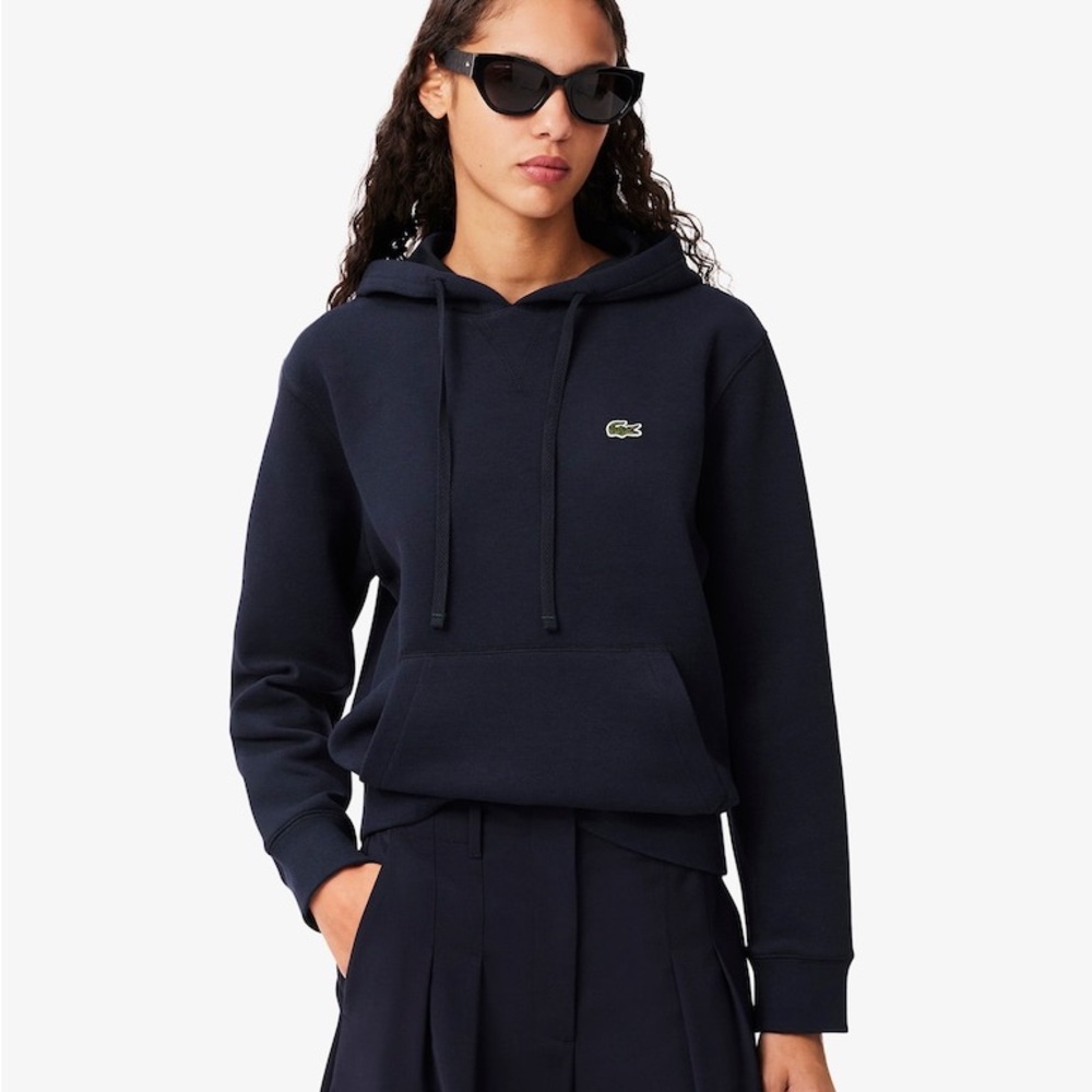 Lacoste Women's Relaxed Fit Pique Hoodie